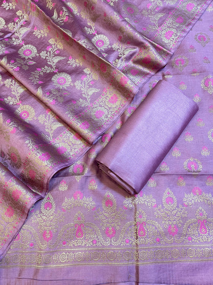 Mauve Dyable Premium Cotton Resham Minakari Banarasi Suit 950AJ_NC28