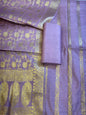 Light Purple Cotton Dyable Floral Zari Stripe Banarasi Suit 950SHL_CS2