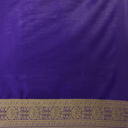 Faishana Presents Red Satin Silk Mughal Motif Booti With Skirt Kadiyal Paithani Blue Pallu & Border and Blue Blouse Banarasi Saree