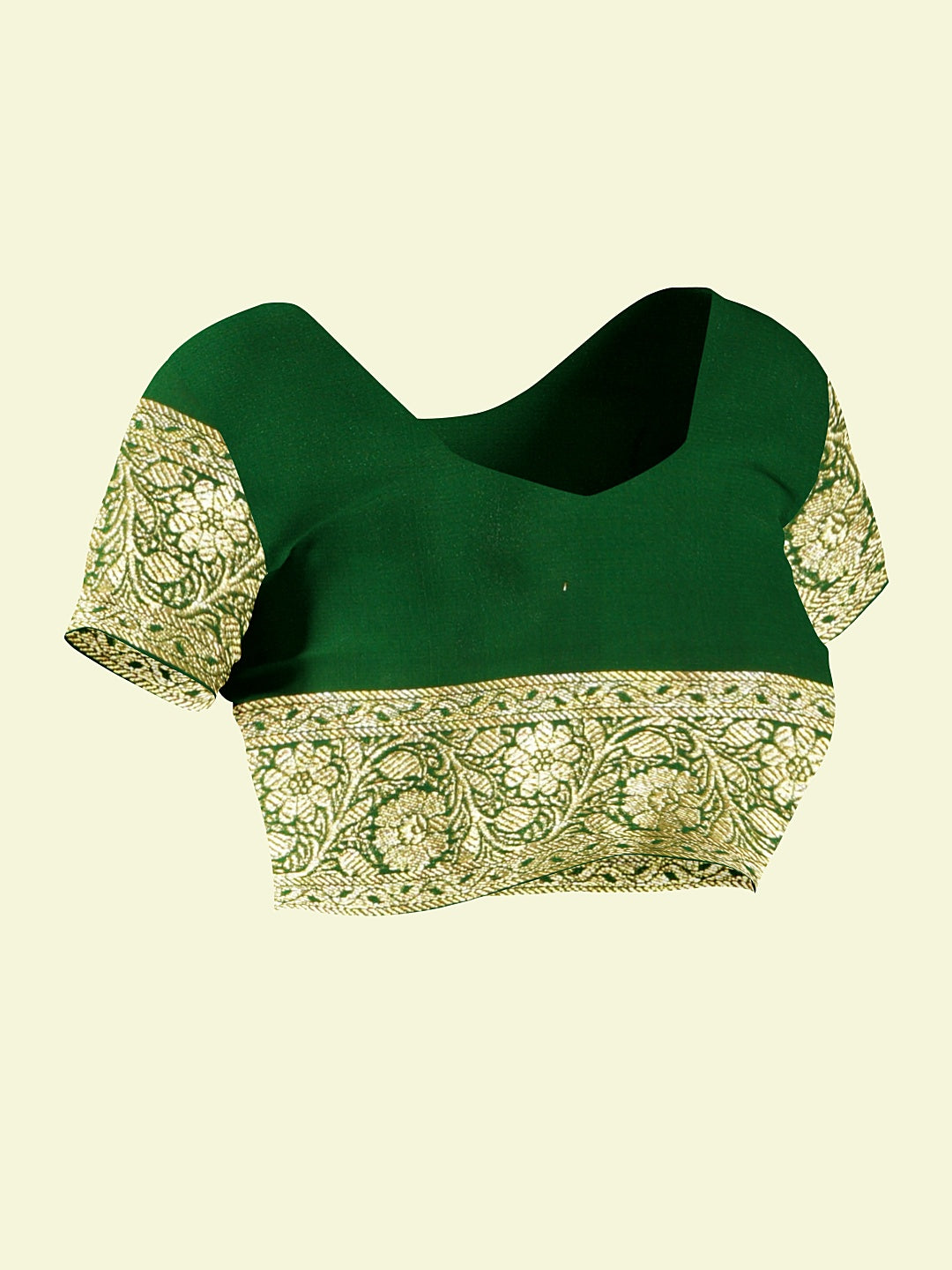 Faishana Presents Purple Satin Silk Diagonal Zari Jaal Kadiyal Green Border & Pallu With Green Blouse Banarasi Saree