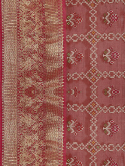 Maroon Art Silk Banarasi Sarees For Women GEASF_17