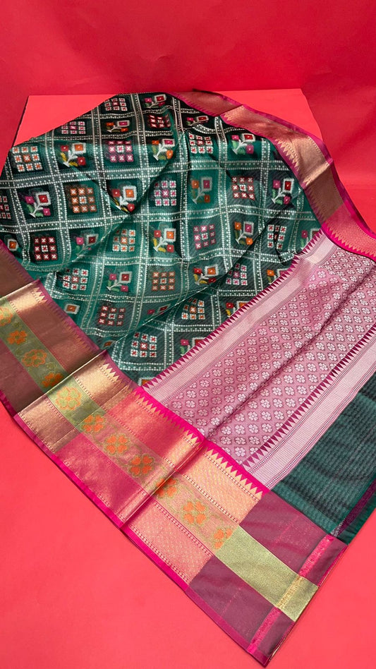 Green Art Silk Banarasi Sarees For Women GEASF_24