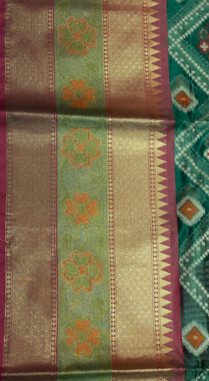 Green Art Silk Banarasi Sarees For Women GEASF_24