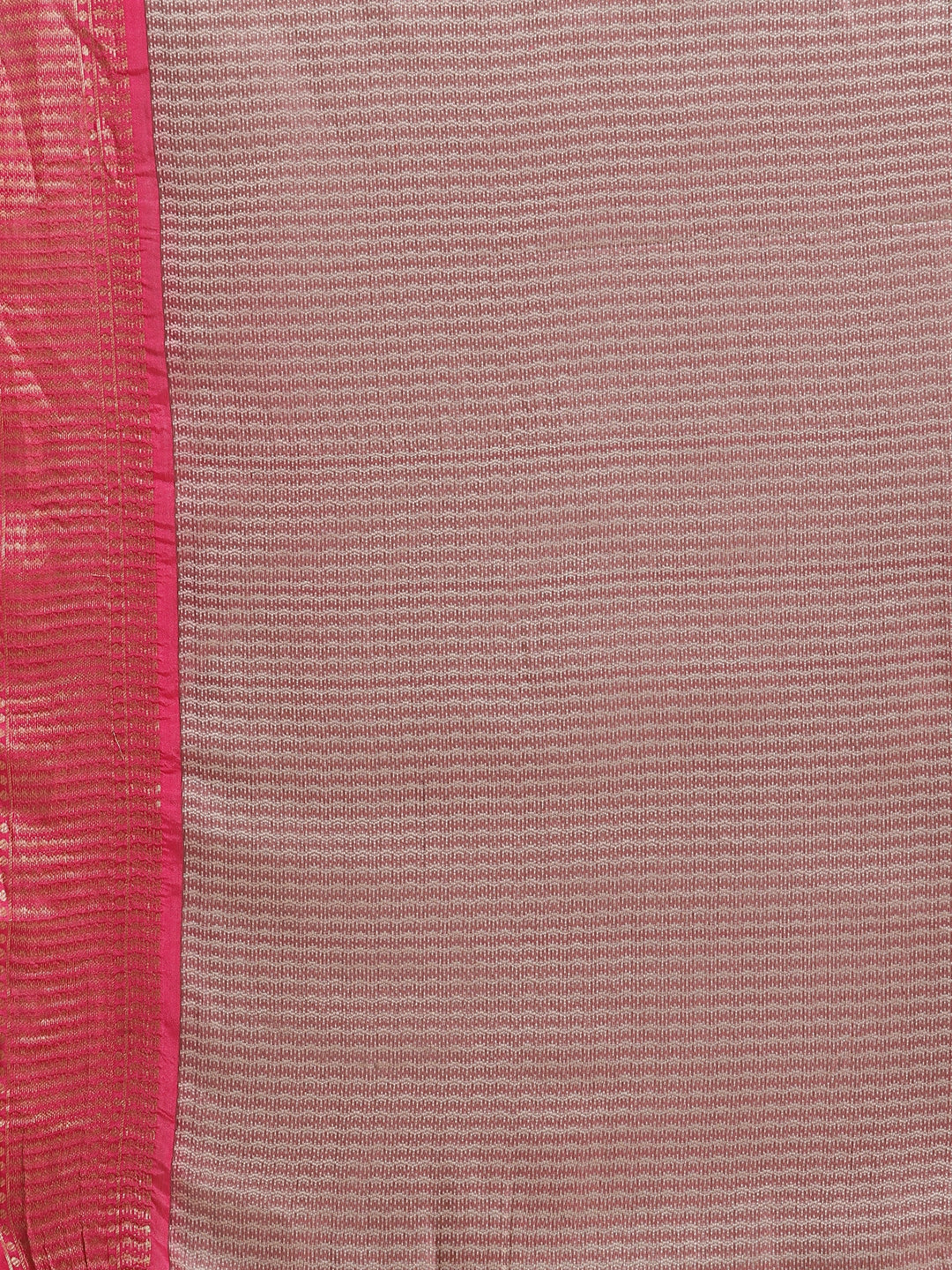 Faishana Presents Magenta & Pink Ikkat Patola Art Silk Skirt Ikkat Pattu Border With Pink Blouse Banarasi Saree