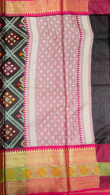Black Art Silk Banarasi Sarees For Women GEASF_27
