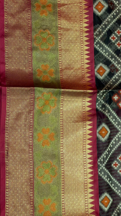 Black Art Silk Banarasi Sarees For Women GEASF_27