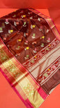 Maroon Art Silk Banarasi Sarees For Women GEASF_34