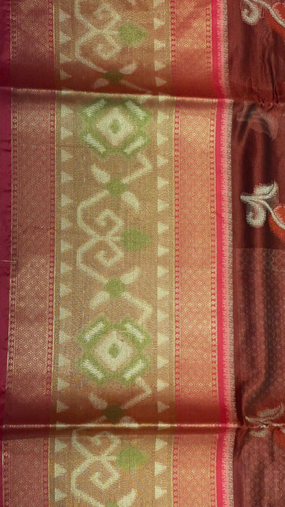 Maroon Art Silk Banarasi Sarees For Women GEASF_34