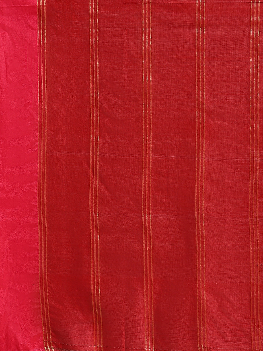 Faishana Presents Magenta & Red Rajkot Patola Art Silk Skirt Pattu Border With Red Blouse Banarasi Saree