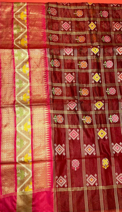 Maroon Art Silk Banarasi Sarees For Women GEASF_42