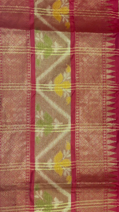 Maroon Art Silk Banarasi Sarees For Women GEASF_42