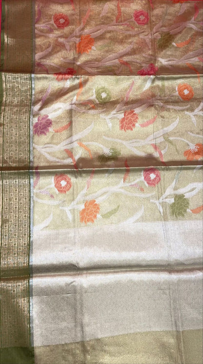 Gold Tissue Banarasi Sarees For Women GEASF_50
