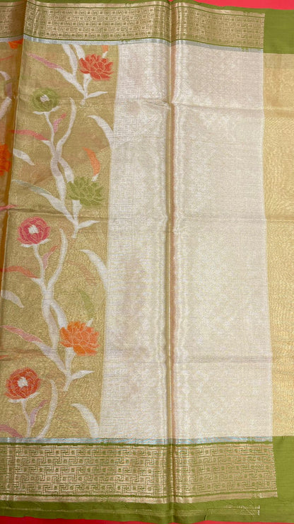 Gold Tissue Banarasi Sarees For Women GEASF_51