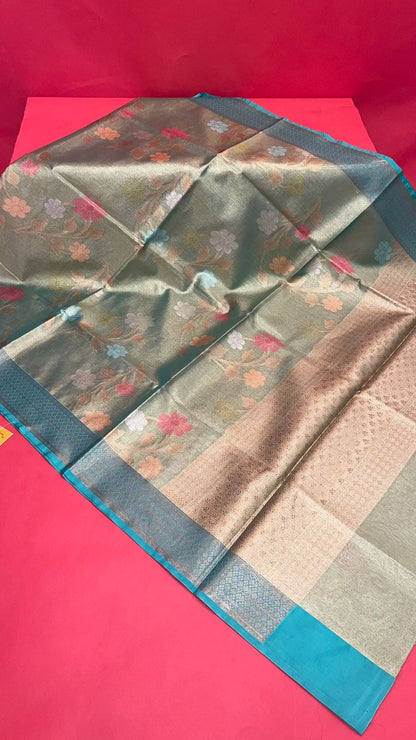 Green Tissue Banarasi Sarees For Women GEASF_55