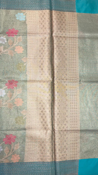 Green Tissue Banarasi Sarees For Women GEASF_55