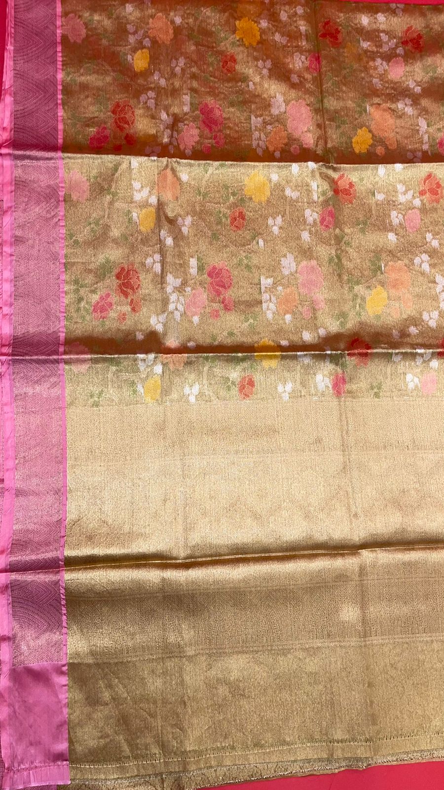 Gold Tissue Banarasi Sarees For Women GEASF_56