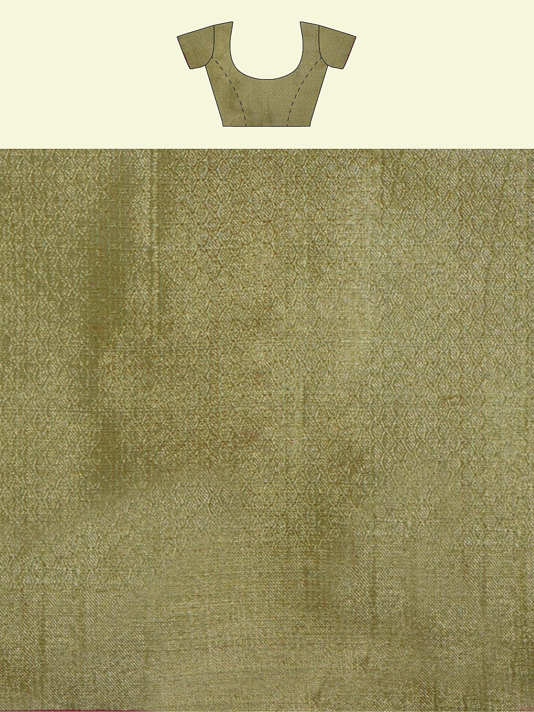 Faishana Presents Green Cotton Tilfi Jaal Beige Border With Green Blouse Banarasi Saree
