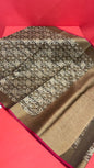 Grey Cotton Blend Banarasi Sarees For Women GEASF_737
