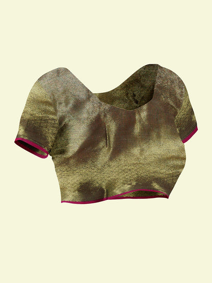 Grey Cotton Blend Banarasi Sarees For Women GEASF_775