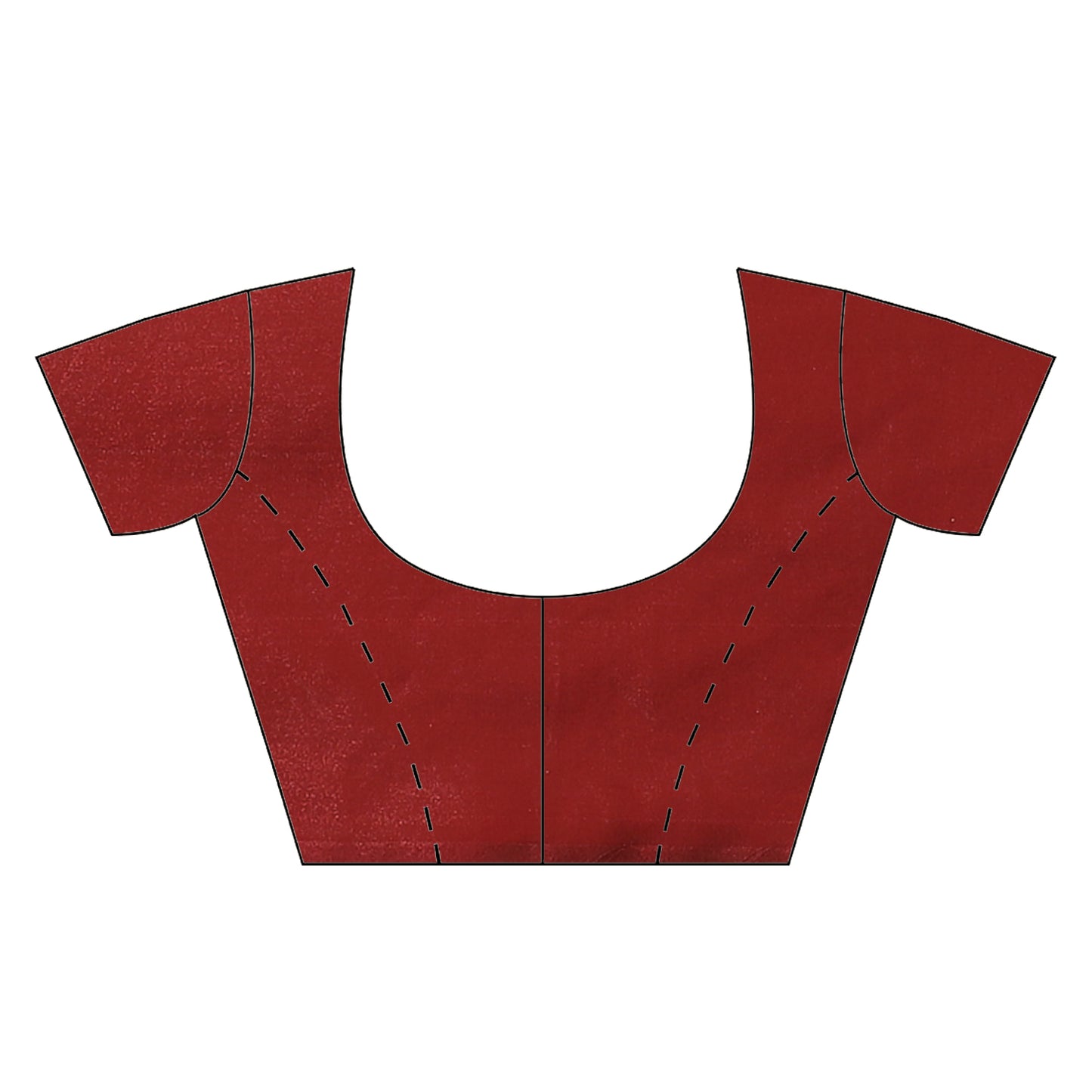Faishana Presents Maroon Satin Silk Half Half Patli Zari Jaal Banarasi Saree With Maroon Blouse Piece