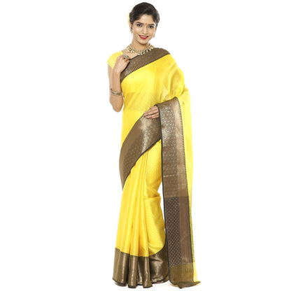 Gold Tanchoi Banarasi Sarees For Women GEBC4