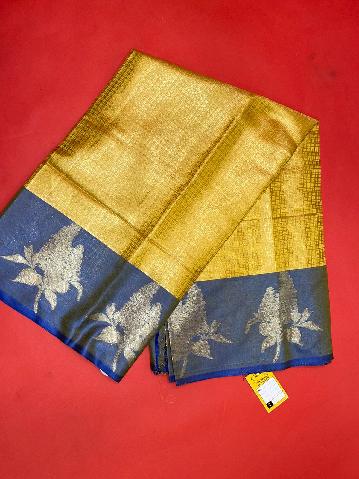 Gold Kanchi Silk Banarasi Sarees For Women GEBE18