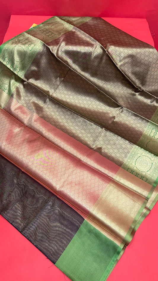 Black Kanchi Silk Banarasi Sarees For Women GEBE25