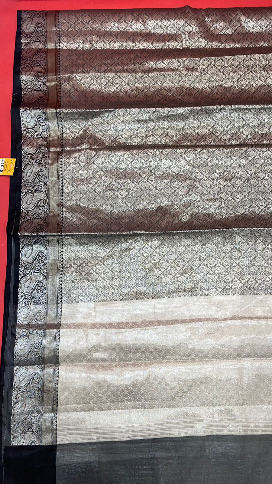 Silver Kanchi Silk Banarasi Sarees For Women GEBE9