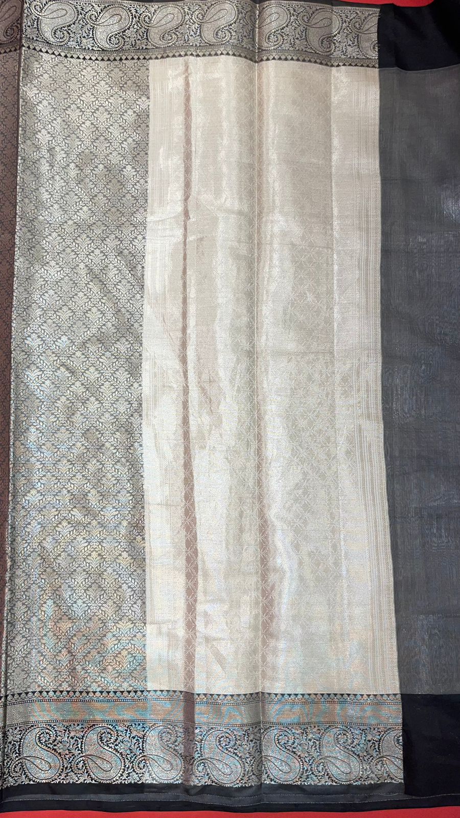 Silver Kanchi Silk Banarasi Sarees For Women GEBE9