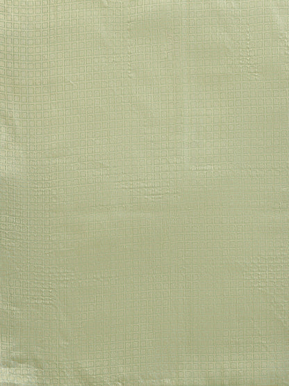 Faishana Presents Handwoven Seagreen Bright Silk Boota Zari Border With Seagreen Blouse Banarasi Saree