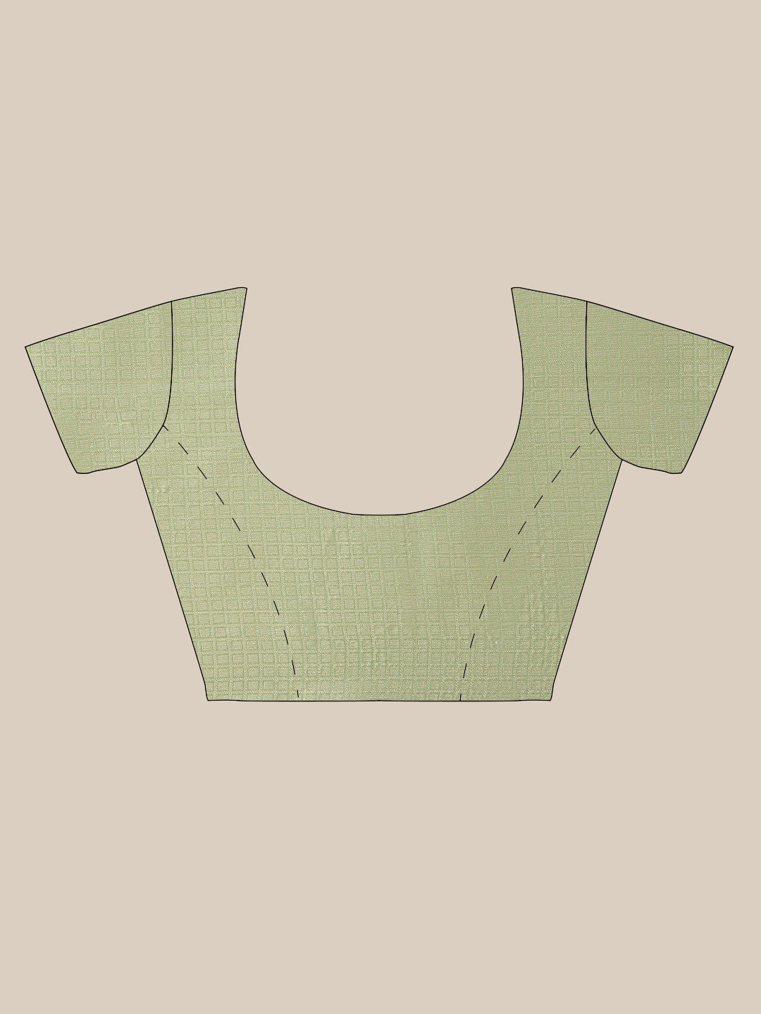 Faishana Presents Handwoven Seagreen Bright Silk Boota Zari Border With Seagreen Blouse Banarasi Saree