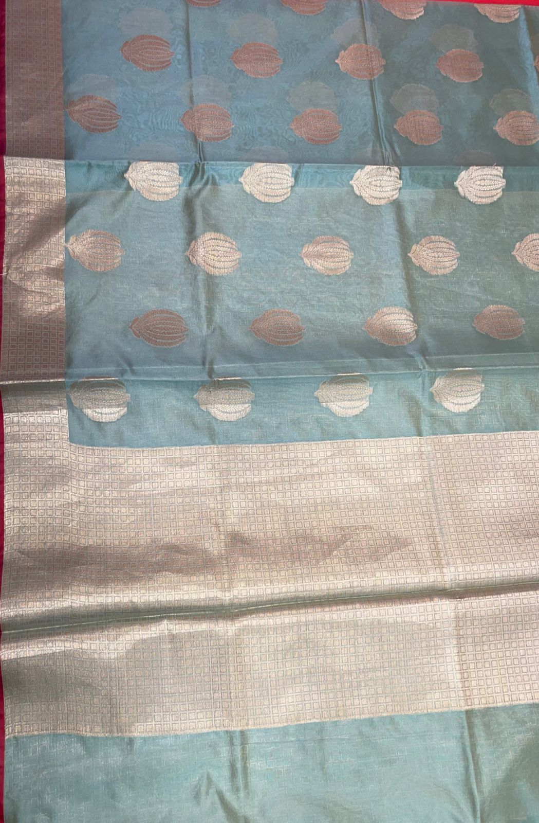 Sea Green Bright Silk Banarasi Sarees For Women GEBRTSLK_8