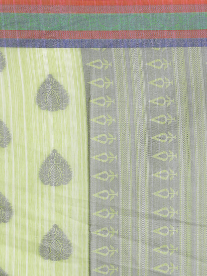 Faishana Presents Women's Green Art Silk Saree With Blouse Piece
