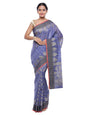 Faishana Presents Women's Blue Art Silk Saree With Blouse Piece