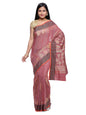 Faishana Presents Women's Brown Art Silk Saree With Blouse Piece