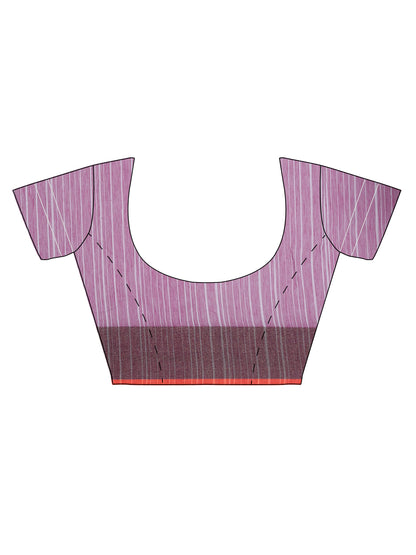 Faishana Presents Women's Purple Art Silk Saree With Blouse Piece