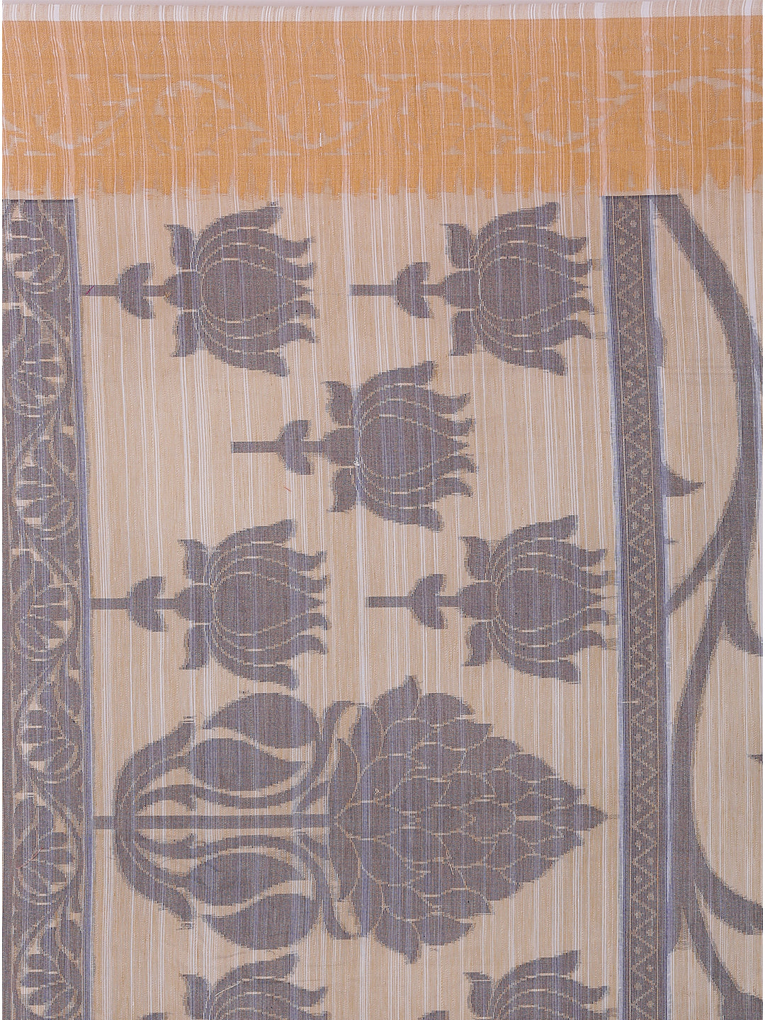 Faishana Presents Women's Beige Art Silk Saree With Blouse Piece