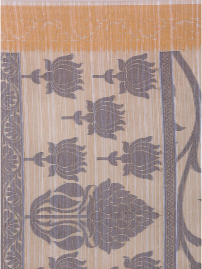 Faishana Presents Women's Beige Art Silk Saree With Blouse Piece