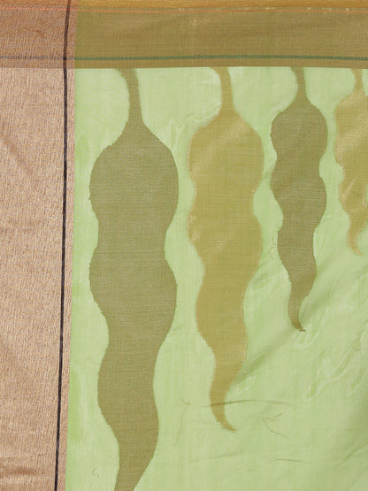 Faishana Presents Women's Green Art Silk Saree With Blouse Piece