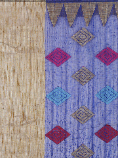 Faishana Presents Women's Blue Art Silk Saree With Blouse Piece