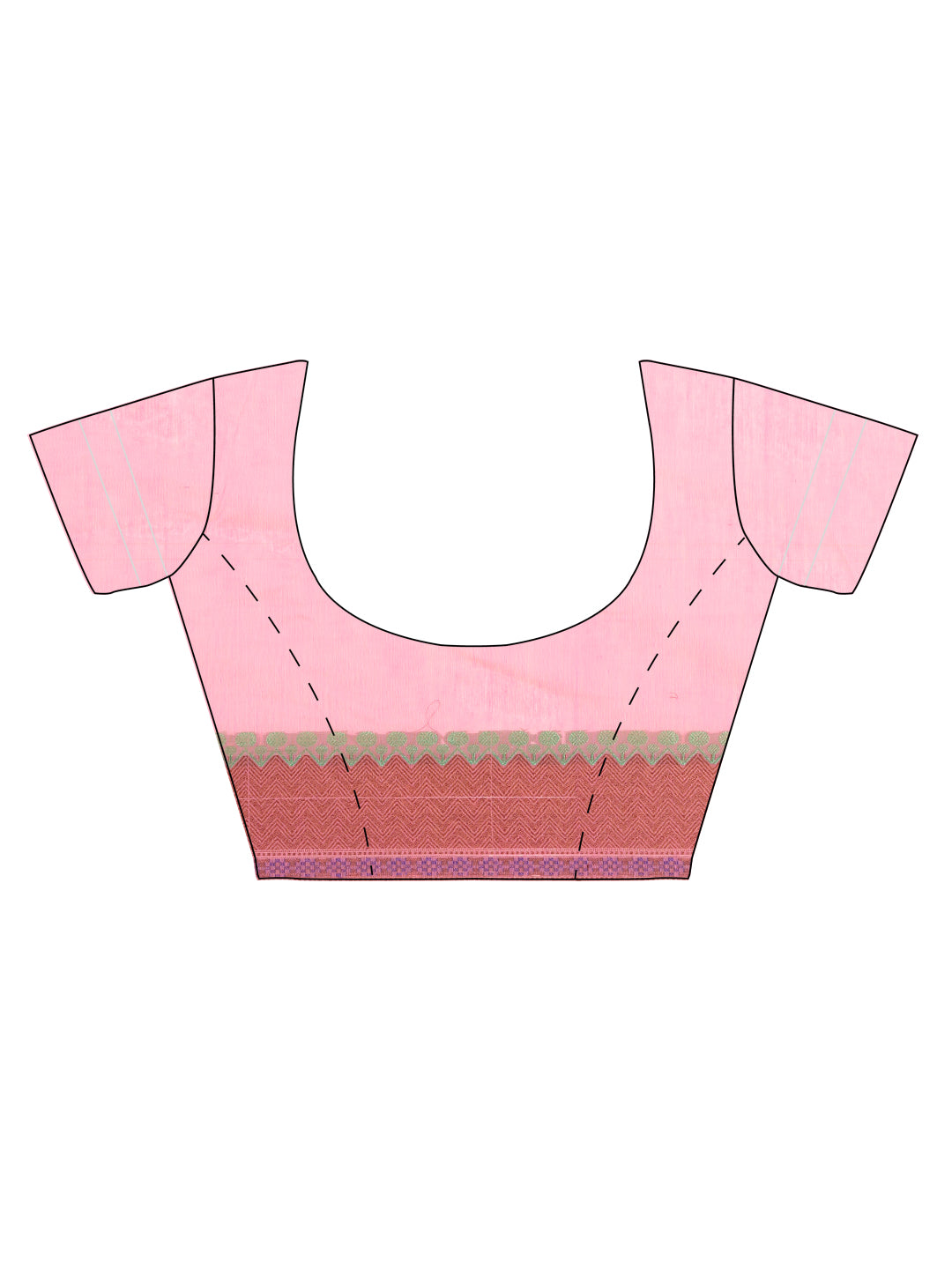 Faishana Presents Women's Pink Art Silk Saree With Blouse Piece