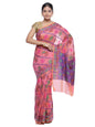 Faishana Presents Women's Pink Art Silk Saree With Blouse Piece