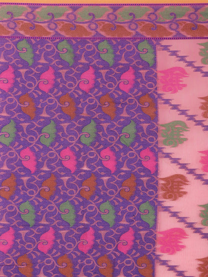 Faishana Presents Women's Pink Art Silk Saree With Blouse Piece