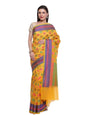 Faishana Presents Women's Orange Art Silk Saree With Blouse Piece