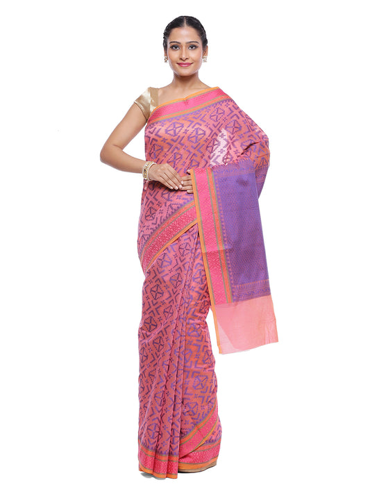 Faishana Presents Women's Pink Art Silk Saree With Blouse Piece