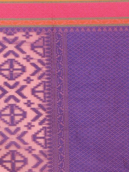 Faishana Presents Women's Pink Art Silk Saree With Blouse Piece
