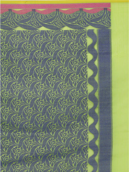 Faishana Presents Women's Green Art Silk Saree With Blouse Piece