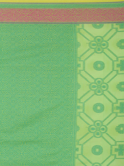 Faishana Presents Women's Green Art Silk Saree With Blouse Piece
