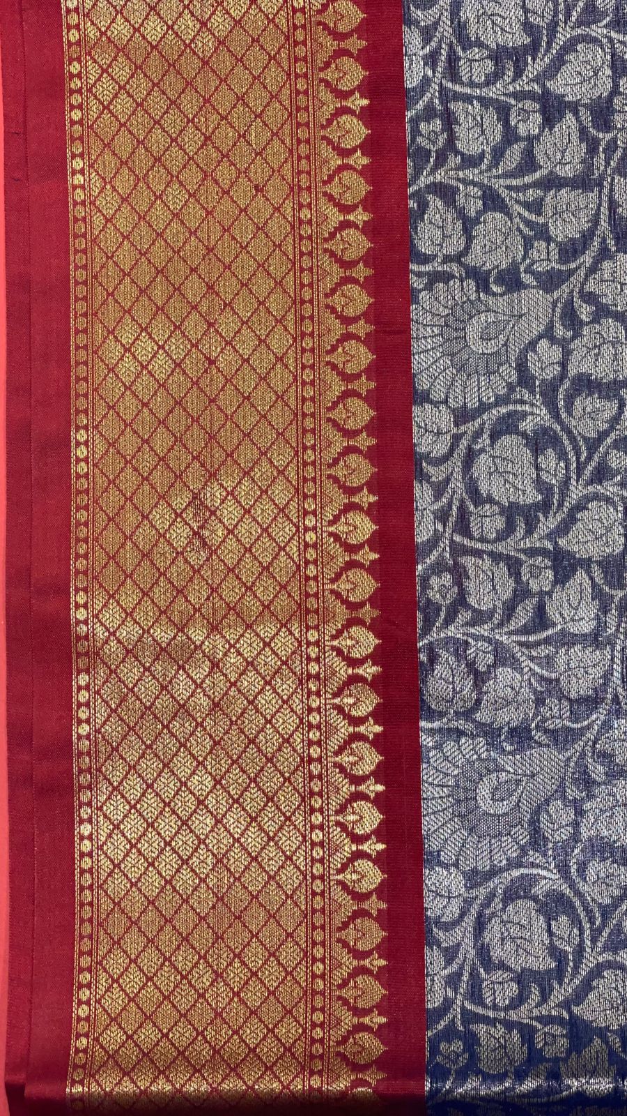 Blue Kanchi Silk Banarasi Sarees For Women GEBW13