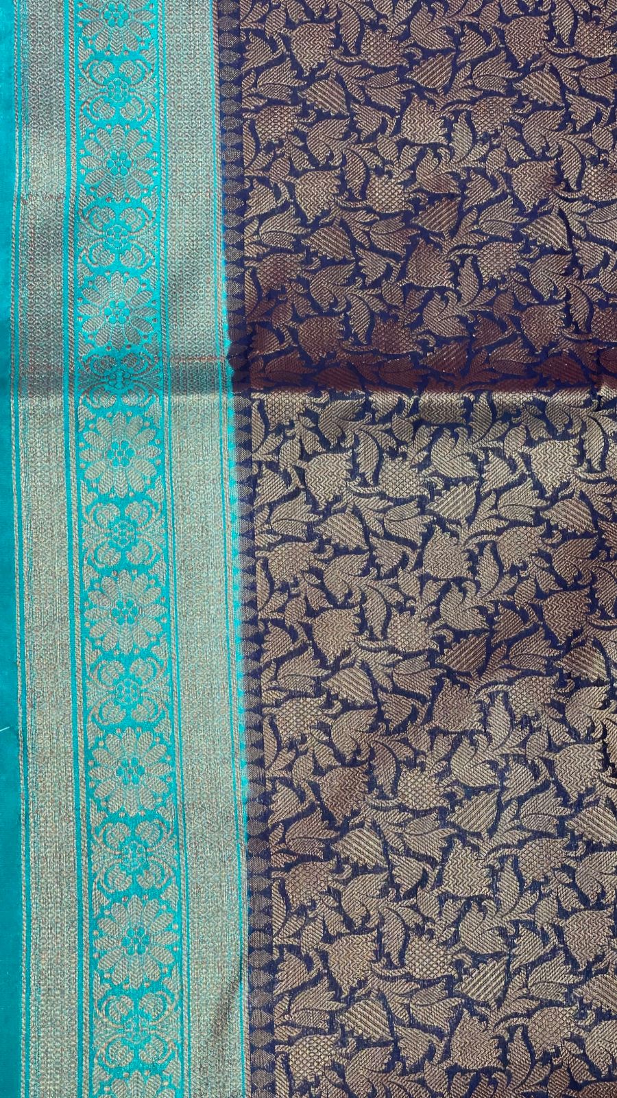 Black Cotton Blend Banarasi Sarees For Women GECT23